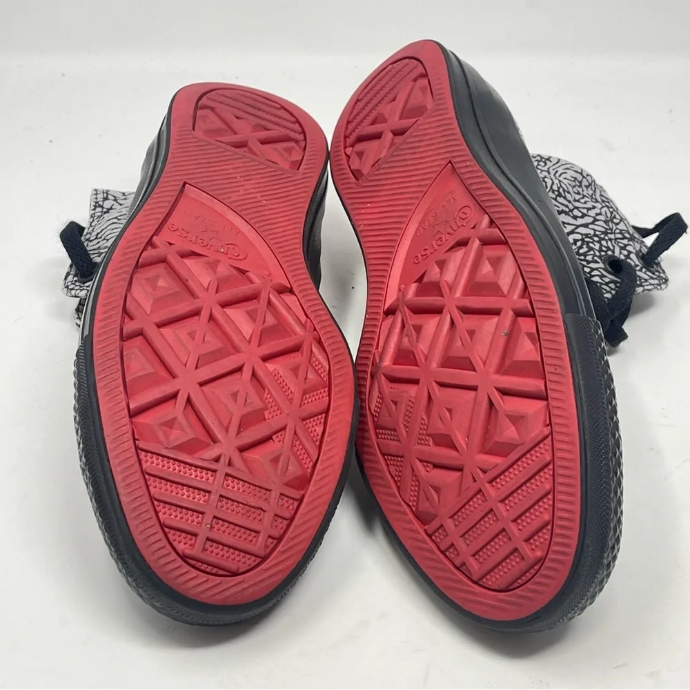 Converse X Shoe Palace All Star High Shoes Womens 8 Black Gray Red Elephant